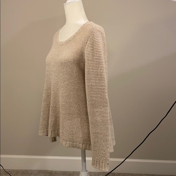 Eileen Fisher Linen Blend Crew Neck Sweater - Picture 3 of 5
